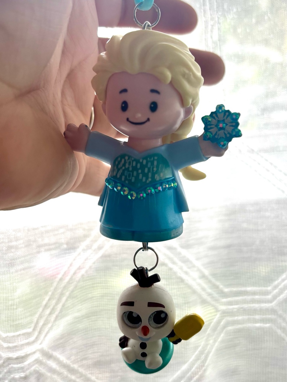 Disney Elsa and Olf keychain